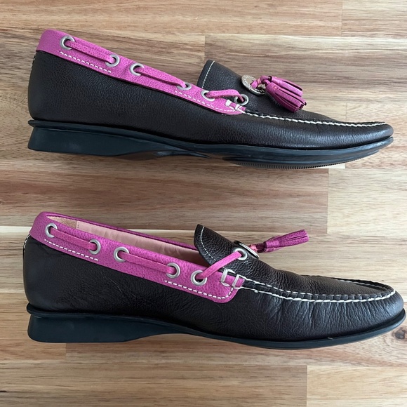 Cole Haan Pink Tassel Leather Loafers (Size 6.5) - Picture 2 of 10